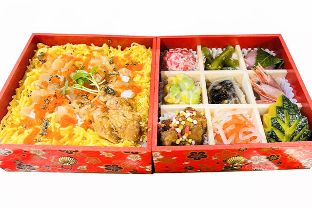 【夏限定】 海峡サーモンちらし寿司と彩り小鉢の北東北夏祭り弁当