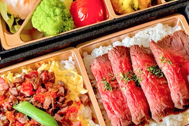 生だれ焼肉 鼓-【熨斗対応可】【春限定】国産牛ローストビーフ＆肉ちらし2段御膳