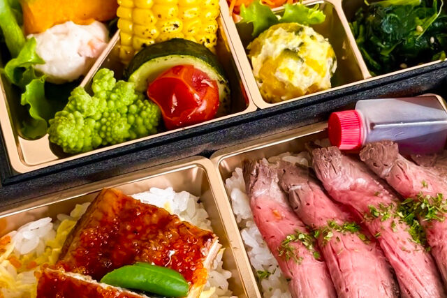 生だれ焼肉 鼓-【熨斗対応可】【夏限定】国産牛ローストビーフ&鰻ちらしの二段御膳