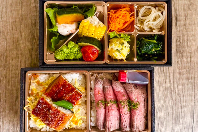生だれ焼肉 鼓-【熨斗対応可】【夏限定】国産牛ローストビーフ&鰻ちらしの二段御膳