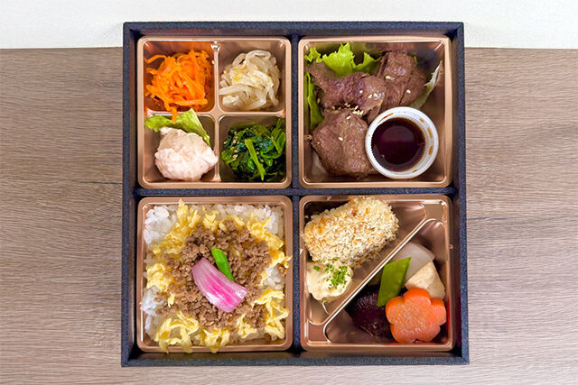 生だれ焼肉 鼓-厳選牛厚切りはらみ焼肉と特製タルタルの白身魚のフライ御膳