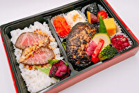 焼き芋の時間-無添加にこだわったハンバーグ弁当（黒毛和牛ローストビーフ）