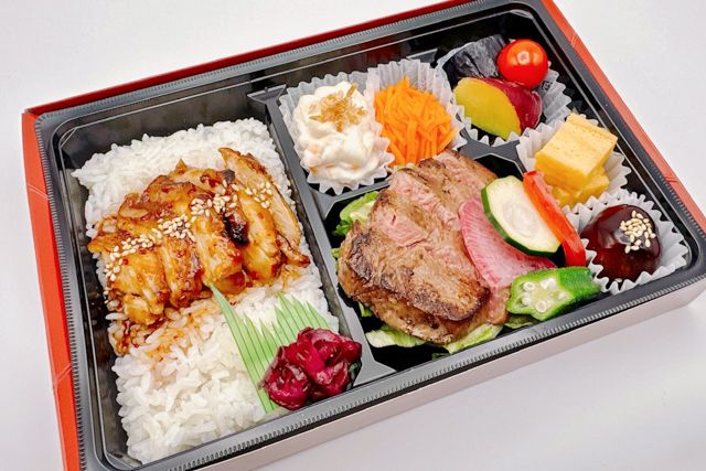 焼き芋の時間-【期間限定】若鶏炙り焼ごはんと牛ヒレステーキ弁当