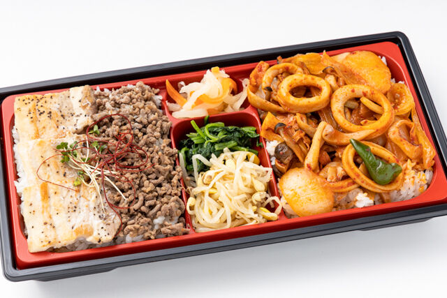 焼肉 韓味-韓国風イカ炒めと国産豚 韓国焼肉重
