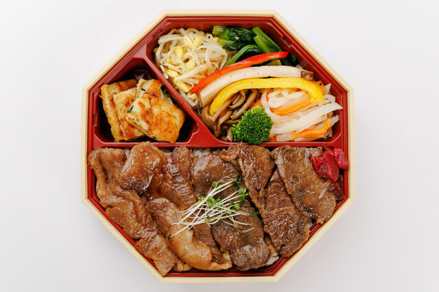 焼肉 三味-焼肉弁当（和牛特上カルビと国産牛ハラミ）