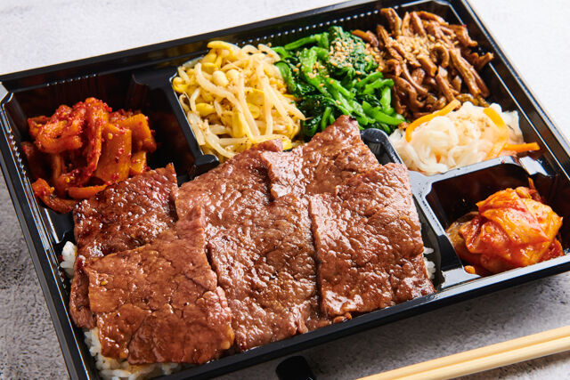 焼肉 天山-【お茶付き】ロース弁当