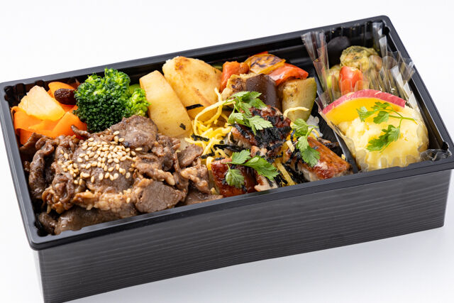 【熨斗対応可】薄切り牛焼肉＆うなぎの蒲焼き重