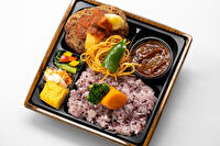 洋食喫茶イセザキ-【三代目特製】自家製トマトソースハンバーグ幕の内