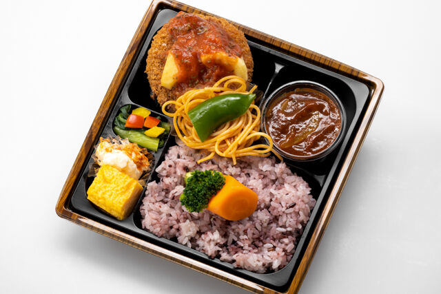 洋食喫茶イセザキ-【三代目特製】自家製トマトソースメンチカツ幕の内