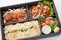ユメズキッチン-ダブルミート弁当～ローストビーフ＆煮込みハンバーグ～