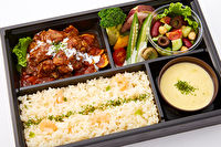 ユメズキッチン-【スープ付き】牛タンルートのビーフシチュー＆ダブルサラダ弁当