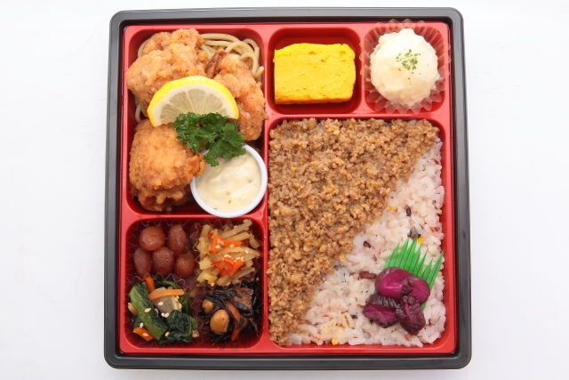 ゆうゆう亭-将軍弁当 ～鶏南蛮と飛騨牛そぼろ～