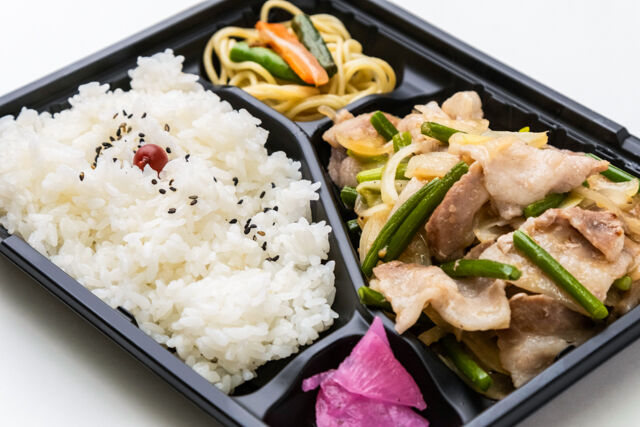 ザンギ弁当の店 たまちゃん-豚バラ塩炒め弁当