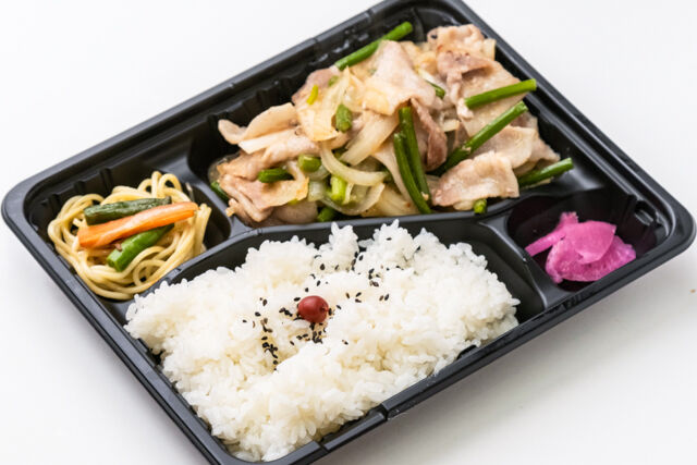 豚バラ塩炒め弁当