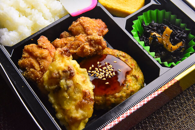 ざんぎ屋旭-ちょっとデラックス・豆腐ハンバーグのあんかけ弁当