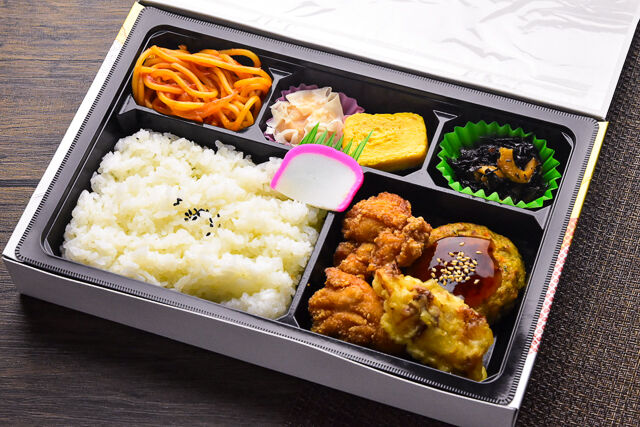 ざんぎ屋旭-ちょっとデラックス・豆腐ハンバーグのあんかけ弁当